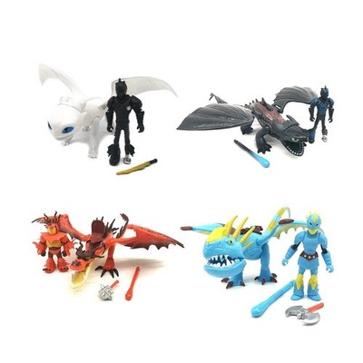 Pcs Set How to Train Your Dragon Figures Hiccup Astrid Light