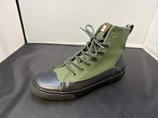 Hunter X Target Dipped Canvas Rain Boots Unisex Mens Sz 7 Womens Sz 9 Olive