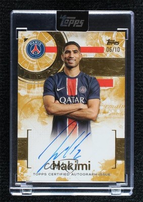 2024 Exhibition Paris Saint-Germain Engraved Gold 6/10 Achraf Hakimi Auto 1tf2