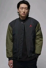 Nike Air Jordan Renegade Flight Bomber Jacket Mens Sz M New Rare HQ2664-045