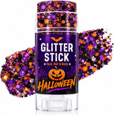 Halloween Face Glitter Stick, Halloween Hair Glitter for Kids and Women