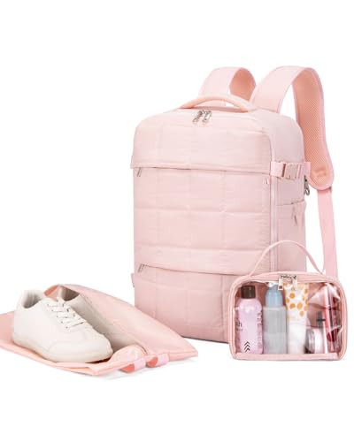 Travel Laptop Backpack for Women 17 inch Travel Backpack Carry on Flight  Pink | eBay