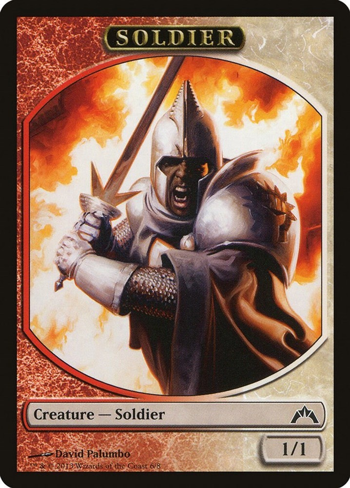 Soldier Token - 6 - NM - Token - Gatecrash-Magic