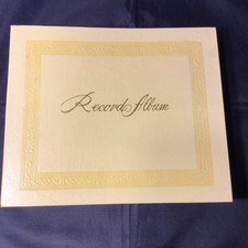 VINTAGE DECCA 15 SLEEVE 45 RPM EMBOSSED STORAGE ALBUM UNUSED INDEX