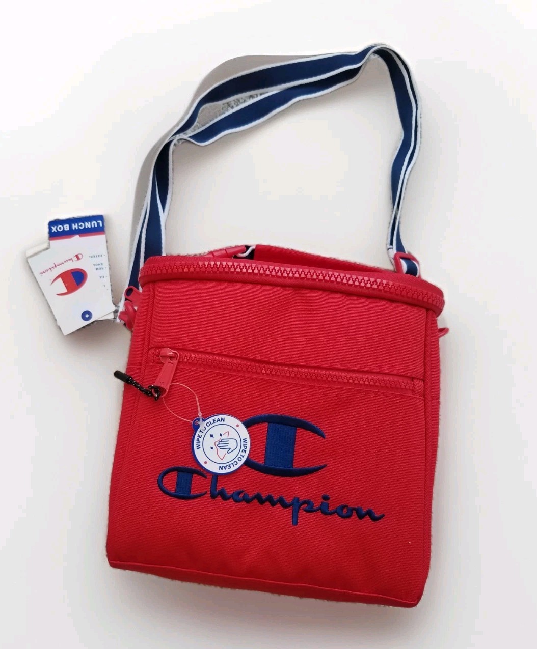 Cooler Shoulder Strap Zip Pocket Red