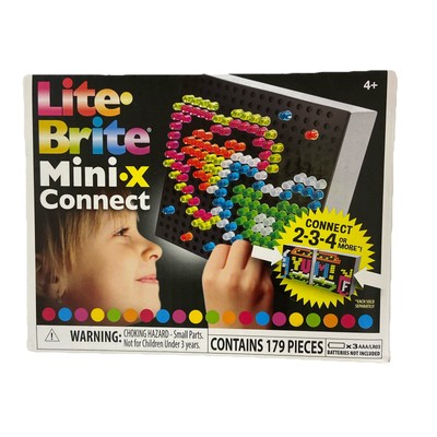 New Hasbro Lite Brite Mini X Connect 179 Pieces 80s Nostalgic Millennial Play