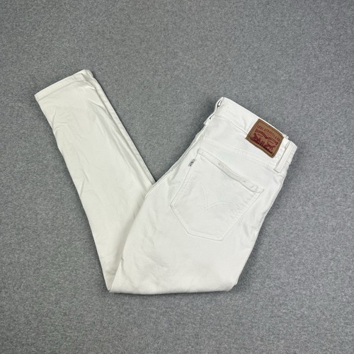 Levi's NWOT Mile High Super Skinny Ankle Women's Denim Jeans Sz 28 White Stretch - Bild 4 von 16
