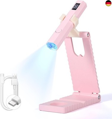 U V Lampe für Gelnägel: Quick Cure U V Nagellampe mit Klappbarem Ständer Sichtba