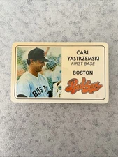 1981 Perma Graphics - Carl Yastrzemski Credit Card HOF Boston Red Sox