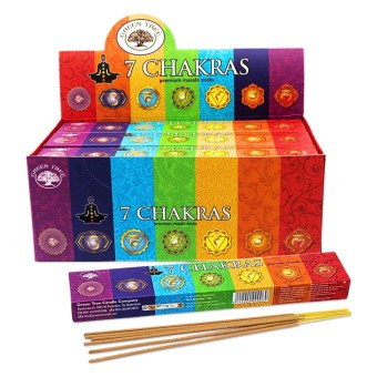 Räucherstäbchen Green Tree ''7 Chakras'' 15gr. | Nonbook | 3112000000069