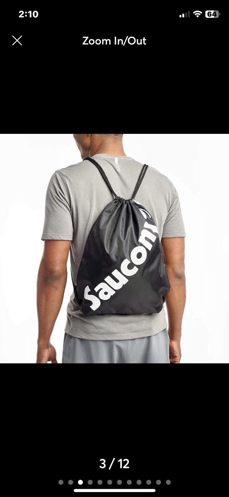 Saucony Pull String Bag - image 4
