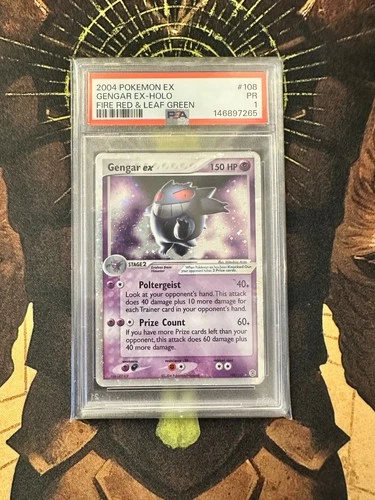 Pokemon Gengar ex 108/112 FireRed LeafGreen Holo PSA 1