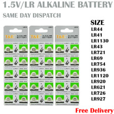 LR44, LR41, LR1130, LR43, LR936, LR754, Battery Button Coin Cell Batteries