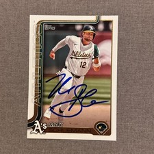 MAX SCHUEMANN Signed Autographed 2025 Topps Series 1 One Card Oakland A's #305