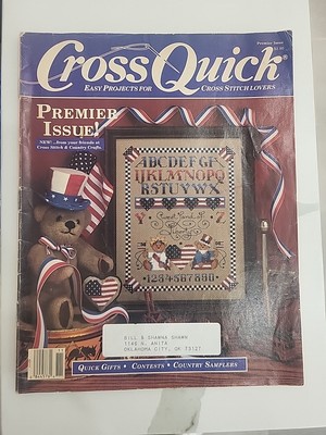 Cross Quick Cross Stitch Sampler 1989 Patriotic Ornaments Easter Apple Pie Baby