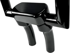 LA Choppers Hefty Handlebar Riser/Top Clamp Kit - 5-1/2in. Tall with 1in. Pullba