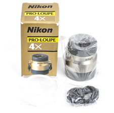 Unbenutzt in Box Nikon Pro Lupe Lupe 4x Vergrößerungsobjektiv mit Riemen aus ...