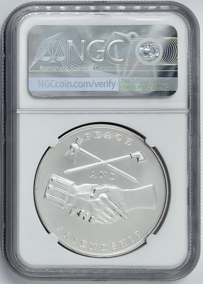 (2018) Silver Medal John Adams Presidential Series NGC MS70 Early Release - Image 2 of 2