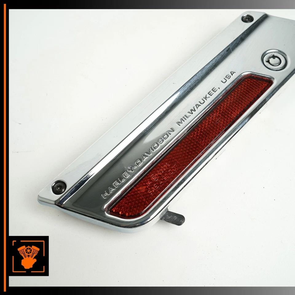 Harley Electra Glide 2010 alforja trasera izquierda placa frontal con pestillo 90603-93A fabricante de equipos originales Foto 3 de 4