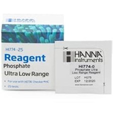 HI774-25 Hanna Instruments Phosphate Ultra Low Range Checker Reagents 25 Tests