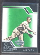 Christy Mathewson 2008 Topps Triple Threads Emerald #230 (25/240)