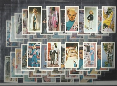 ATC2) VINTAGE 1968 THUNDERBIRDS 2. SERIE 50 KARTEN SET BARRATT RETRO TV SCI FI