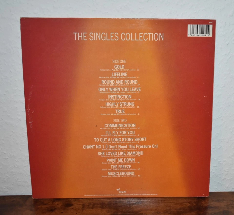 Spandau Ballet - The Singles Collection - Chrysalis Records - LP - 12 - Vinyl. - Bild 2 von 2