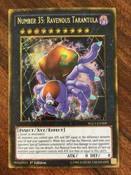 Number 35: Ravenous Tarantula PGL3-EN009 Gold Secret Rare 1st Edition