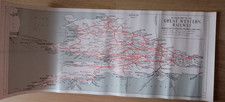 Diagram map of the Great Western Railway Bartholomew Carriage Print