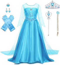 Princess Dress for Girls Luxury Princess Dress up Halloween Cosplay Princess Cos