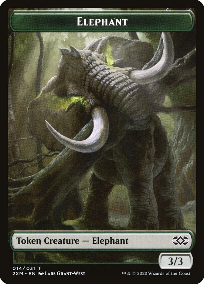 Elephant Token (014) Double Masters 2XM MTG Magic