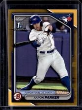 2024 Bowman Draft Aaron Parker Gold 1st Prospect #/50 Blue Jays