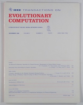 1998 EVOLUTIONARY COMPUTATION operations research ARTIFICIAL LIFE mobile network