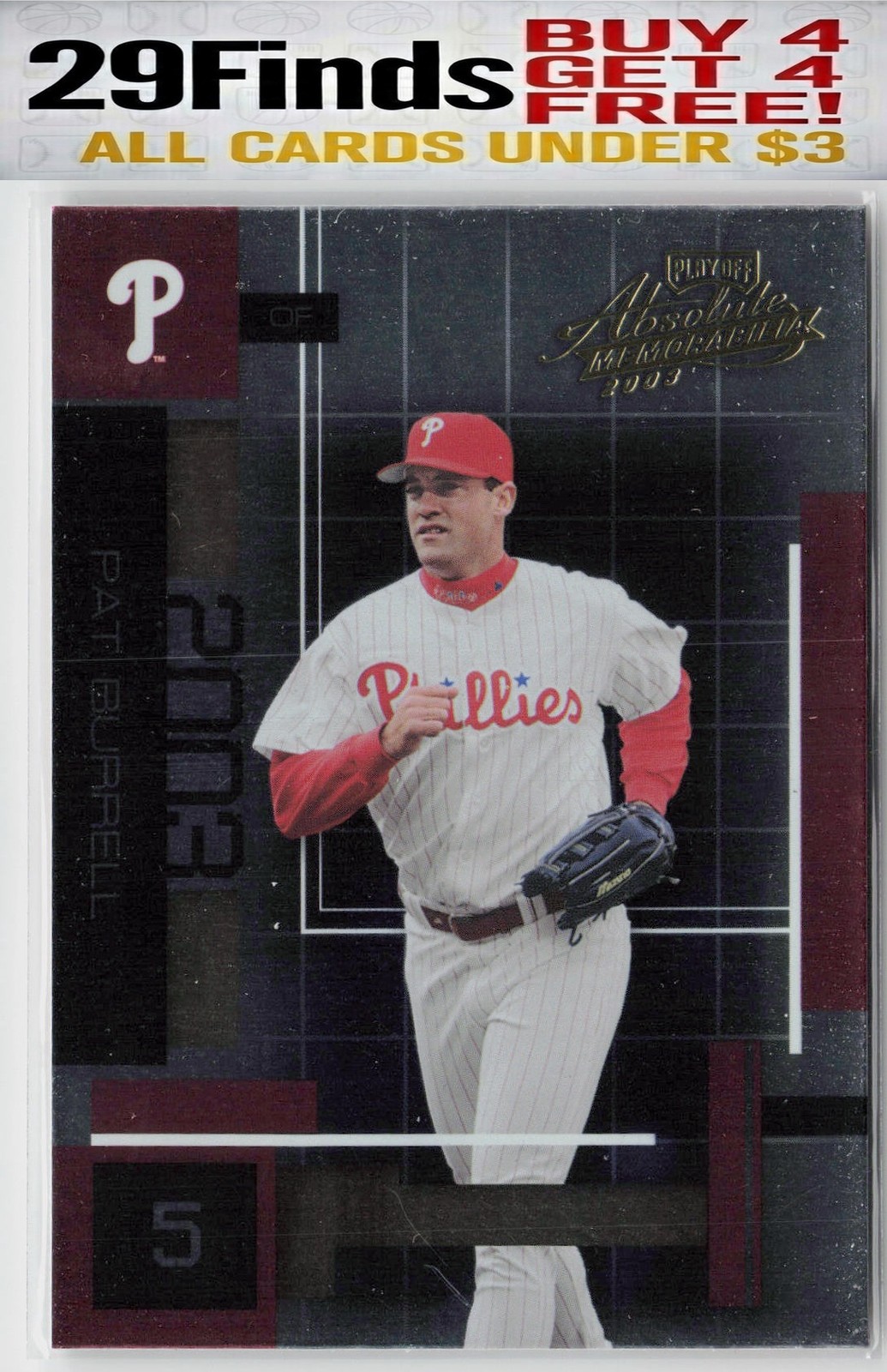 Pat Burrell 2003 Playoff Absolute Memorabilia #99 Philadelphia Phillies