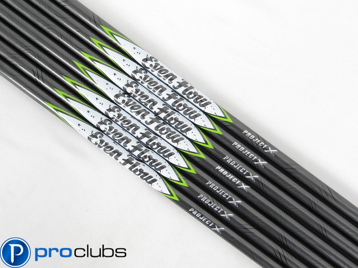 7pc NEW PROJECT X EVENFLOW 75G 6.0 STIFF FLEX IRON SHAFTS .370 TIP