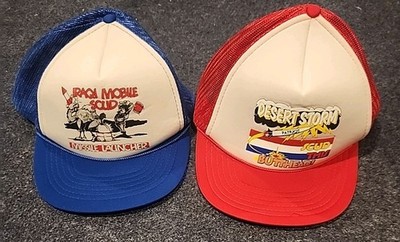 Vtg Trucker Hat Iraqi Mobile Scud Missile Launcher Desert Stom Sud This Butthead
