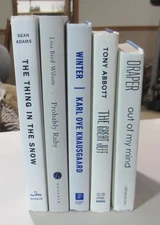 DECOR Book lot 5 Library Staging Display Interior Design White Hues Blue Text EX