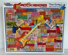 White Mountain Puzzle Used/Complete- discontinued Rock Memories 1000 pcs 899S