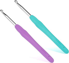 5.0Mm and 5.5Mm Ergonomic Crochet Hook, Crochet Needles, Ergonomic Handle Croche