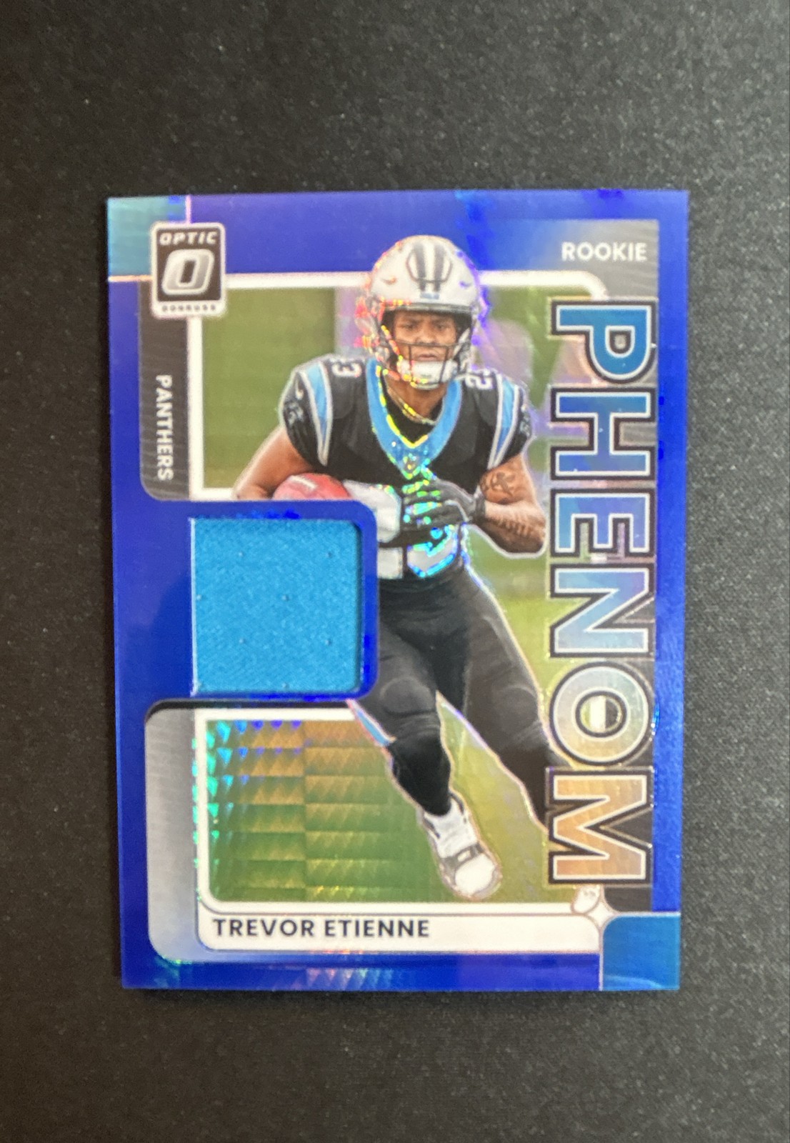 Trevor Etienne Panini Donruss Optic Rookie Phenoms #TEE Blue Hyper