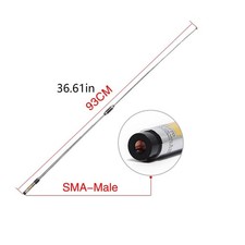 144/430MHz SMA-M BNC Telescopic Handheld Radio Antenna for Kenwood BAOFENG