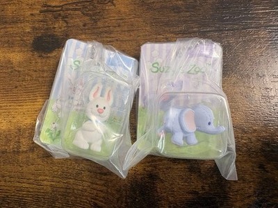 Suzy's Zoo Miniature Charm Set of 2 Rabbit Elephant Capsule Toy