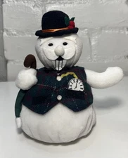 Vintage Rudolph  Sam The Snowman Beanie Plush