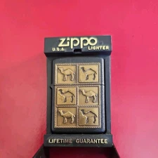 Vintage Zippo Lighter Camel Cigarette Cigar   "The Herd" 1994  Insert Needs Fuel