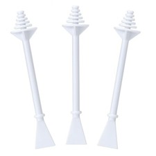 100 Pcs Nose Wax Sticks, Plastic Nose Hair Wax Applicator Stick with Disposab...