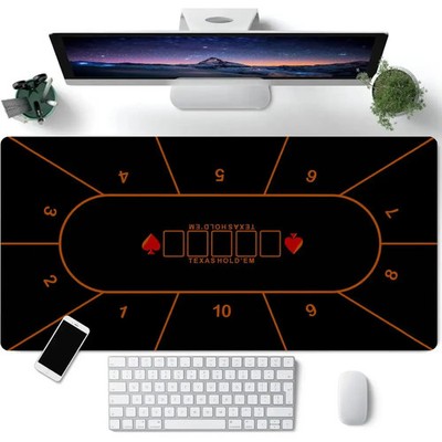 Poker Spielmatte Gummi Tischdecke Texas Holdem Teppich Brettspiel Zubehör