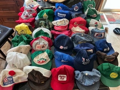 VTG Farm Related SnapBack Cap Hats Kbrands Lot Of 39 Read
