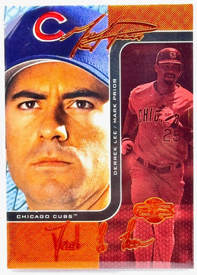 2006 Topps Co-Signers - Changing Faces Red #Duo-C 82 Mark Prior, Derek Lee  /150