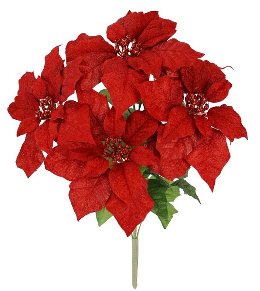 Weihnachtsstern 50Cm Rot KüNstlich Christstern Adventsdeko X'mas Deko-image