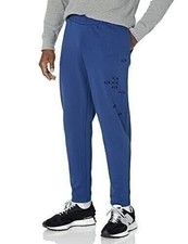 A X ARMANI EXCHANGE Men's Falling Logo Elastic Waistband Trousers, Blue Depths,